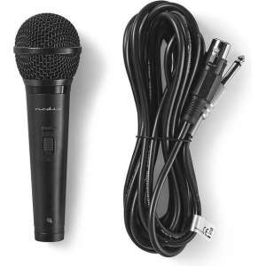 Nedis bedrade microfoon - XLR - 6,35mm Jack - metaal / zwart - 5 meter