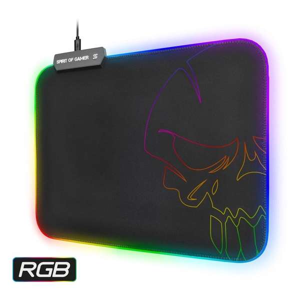 RGB gaming muismat - mediumformaat - 30 x23 x 0,3 cm