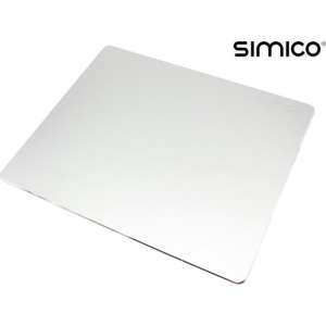 SIMICO Aluminium mousepad muismat 25x20cm Silver