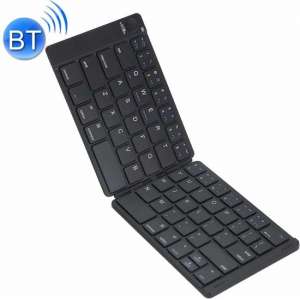 MC Saite MC-B047 78-toetsen opvouwbaar Ultradun leer-Bluetooth 3.0-toetsenbord voor mobiele telefoon, tablet-pc, laptop (zwart)