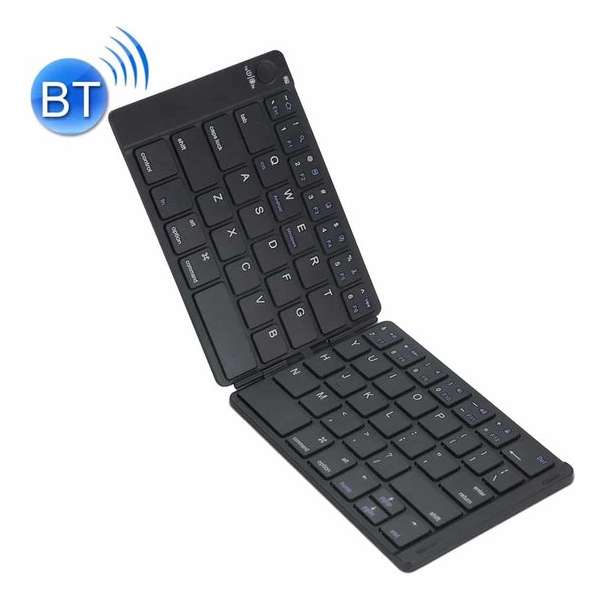 MC Saite MC-B047 78-toetsen opvouwbaar Ultradun leer-Bluetooth 3.0-toetsenbord voor mobiele telefoon, tablet-pc, laptop (zwart)