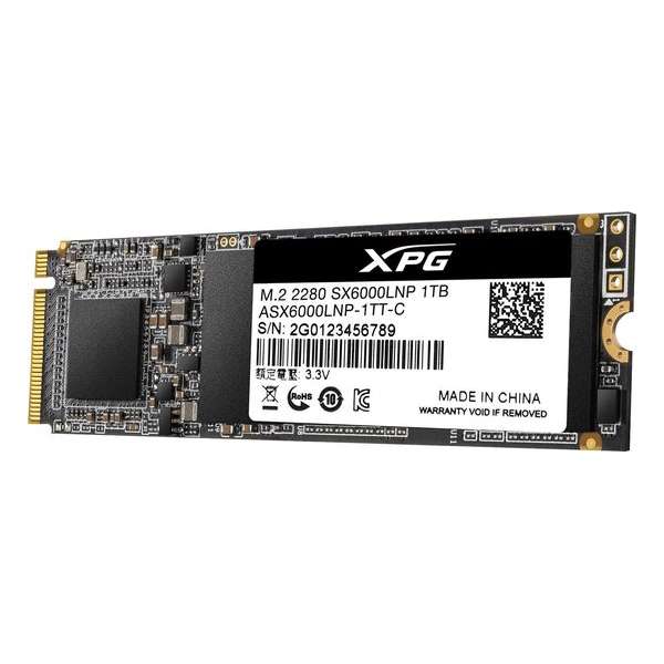 XPG SX6000 Lite internal solid state drive M.2 1000 GB PCI Express 3.0 3D TLC NVMe