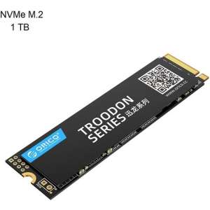 Orico M.2 NVMe interne SSD 2280 - 1TB - Troodon serie - 3D NAND flash - Zwart