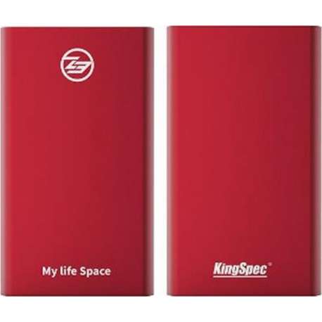 KingSpec 512GB Externe SSD Rood