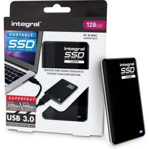 Integral Portable Solid State Drive - SSD - 128GB - USB 3.0