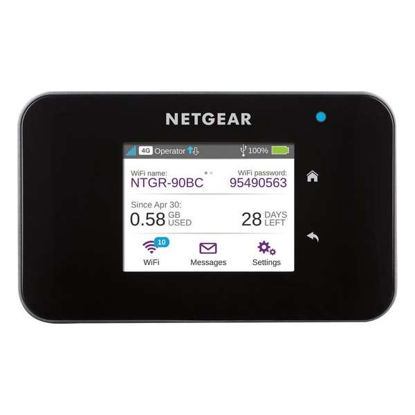 Netgear AirCard 810S - Mobile Hotspot - Mifi Router - Wifi Router - 15 apparaten tegelijkertijd - werkt met 4G SIM-kaart