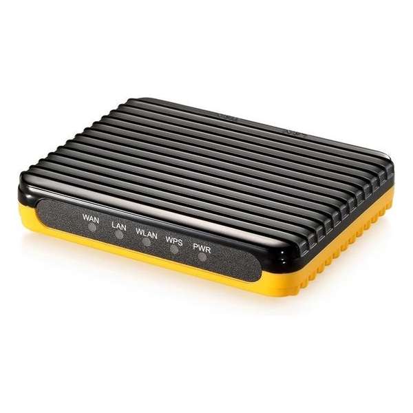 LevelOne WBR-6802 draadloze router Fast Ethernet Zwart, Oranje