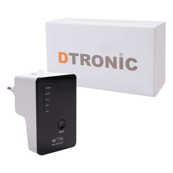 DTRONIC WR02B - wifi versterker - 300 Mbps