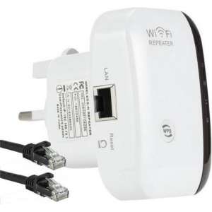 Ecommdro WF30 - Wifi Versterker - 300 Mbps - Draadloos - Stopcontact - Internetkabel inbegrepen