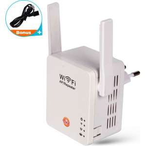 FirmEdge Wifi Versterker - 300Mbps - Repeater - Stopcontact - Draadloos - Netwerk / Internet - Booster - Extender