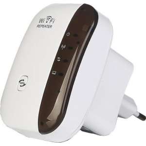 Wifi Versterker + Internet Kabel - 300Mbps - Repeater -Stopcontact - Draadloos en Bedraad - Wifibooster