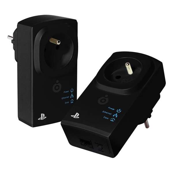 Official licensed PlayStation Powerline PLC Homeplug twin pack 500 Mbps - PS4 + PS3