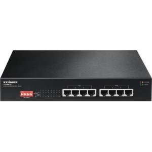 Edimax GS-1008P V2 netwerk-switch Gigabit Ethernet (10/100/1000) Zwart Power over Ethernet (PoE)