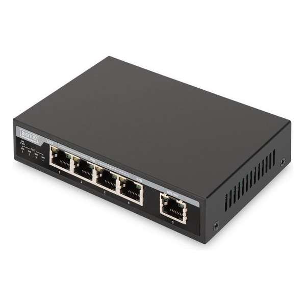Digitus DN-95320 netwerk-switch Fast Ethernet (10/100) Zwart Power over Ethernet (PoE)