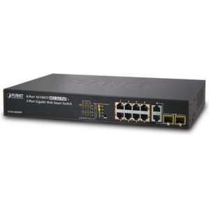 Planet FGSD-1008HPS netwerk-switch Fast Ethernet (10/100) Zwart 1U Power over Ethernet (PoE)