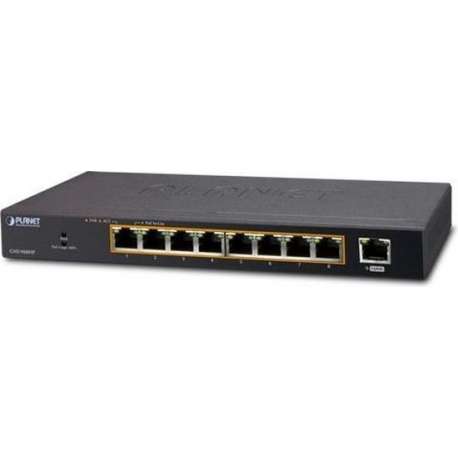 Planet GSD-908HP netwerk-switch Managed Gigabit Ethernet (10/100/1000) Zwart Power over Ethernet (PoE)