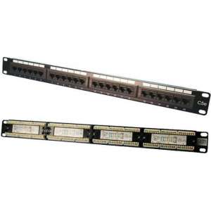 Patchpanel LogiLink 24-Port RJ45 Cat5e 19"unafgeschermd