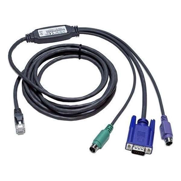 DELL A7485904 toetsenbord-video-muis (kvm) kabel 3,05 m Zwart