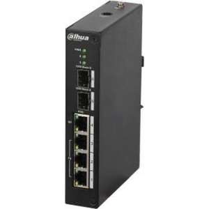 Dahua Europe PFS3206-4P-96 netwerk-switch Managed L2 Fast Ethernet (10/100) Zwart Power over Ethernet (PoE)