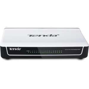 Tenda S16 netwerk-switch Unmanaged Fast Ethernet (10/100) Zwart, Wit