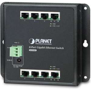 Planet WGS-803 netwerk-switch Unmanaged L2 Gigabit Ethernet (10/100/1000) Zwart
