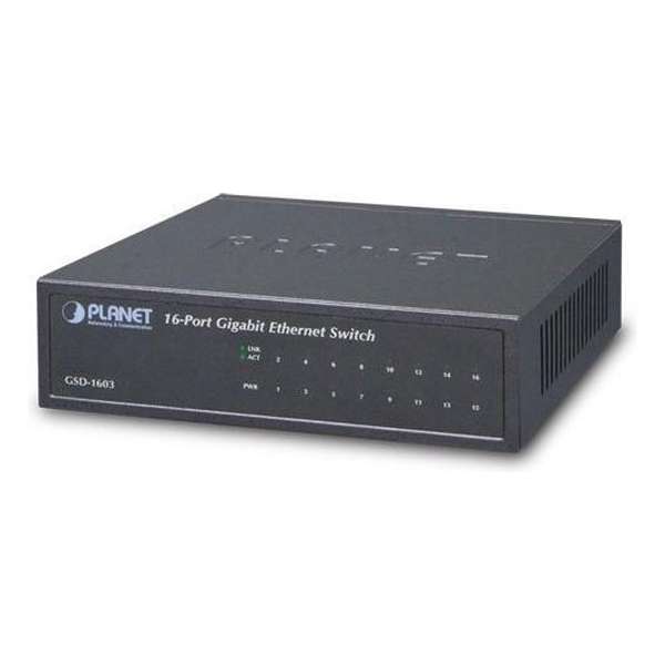 Planet GSD-1603 netwerk-switch Unmanaged L2+ Gigabit Ethernet (10/100/1000)