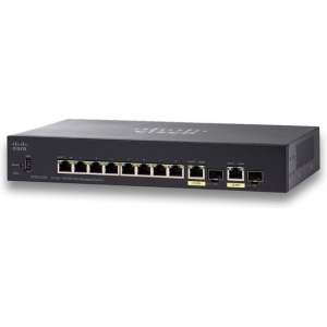 Cisco Small Business SF352-08P Managed L2/L3 Fast Ethernet (10/100) Zwart 1U Power over Ethernet (PoE)