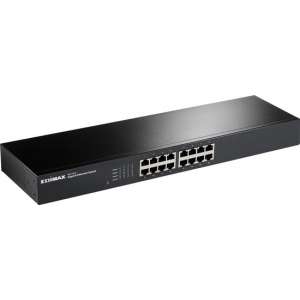 Edimax netwerk-411,416 16-Port Gigabit Rack-mount Switch