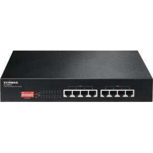 Edimax ES-1008P V2 netwerk-switch Fast Ethernet (10/100) Zwart Power over Ethernet (PoE)