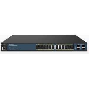 EnGenius EWS7928P netwerk-switch Managed L2 Gigabit Ethernet (10/100/1000) Zwart, Blauw 1U Power over Ethernet (PoE)