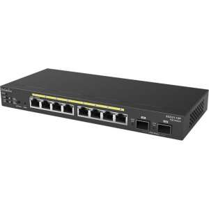 EnGenius EGS2110P Managed L2 Gigabit Ethernet (10/100/1000) Power over Ethernet (PoE) Zwart netwerk-switch