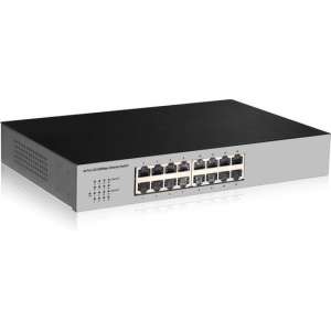 Digitus DN-60011-2 netwerk-switch Unmanaged Fast Ethernet (10/100) Zwart, Grijs