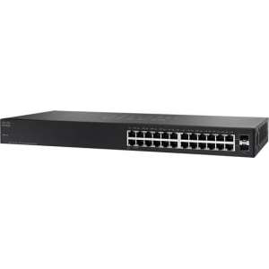 Cisco SG110-24 Unmanaged L2 Gigabit Ethernet (10/100/1000) Zwart