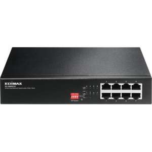 Edimax ES-1008PH V2 netwerk-switch Fast Ethernet (10/100) Zwart Power over Ethernet (PoE)