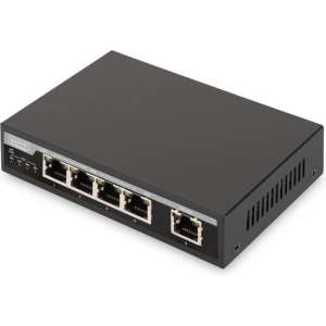 Digitus DN-95330 netwerk-switch Unmanaged Gigabit Ethernet (10/100/1000) Zwart Power over Ethernet (PoE)