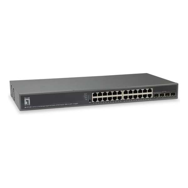 LevelOne GTP-2881 Managed L3 Gigabit Ethernet (10/100/1000) Zwart Power over Ethernet (PoE)