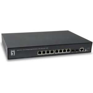 LevelOne GEP-1061 Managed L2 Gigabit Ethernet (10/100/1000) Zwart Power over Ethernet (PoE)