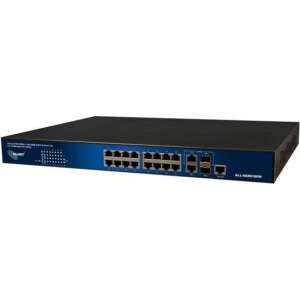 ALLNET ALL-SG8918PM netwerk-switch Managed L2 Gigabit Ethernet (10/100/1000) Zwart 1U Power over Ethernet (PoE)