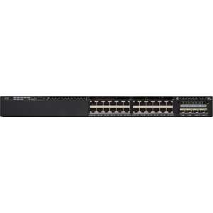 Cisco Catalyst WS-C3650-24PS-E netwerk-switch Managed L3 Gigabit Ethernet (10/100/1000) Zwart 1U Power over Ethernet (PoE)