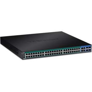 Trendnet TPE-5048WS netwerk-switch Managed Gigabit Ethernet (10/100/1000) Zwart 1U Power over Ethernet (PoE)