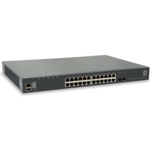 LevelOne GTL-2881 Managed L3 Gigabit Ethernet (10/100/1000) Grijs
