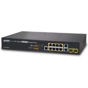 Planet GS-5220-8P2T2S netwerk-switch Managed L2+ Gigabit Ethernet (10/100/1000) Zwart 1U Power over Ethernet (PoE)