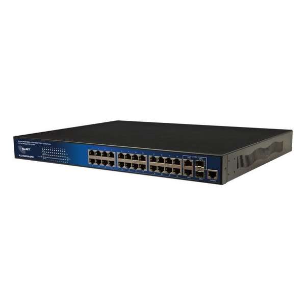 ALLNET 137465 netwerk-switch Managed L2 Gigabit Ethernet (10/100/1000) Zwart 19U Power over Ethernet (PoE)