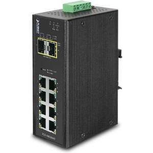 Planet IGS-10020MT netwerk-switch Managed L2 Gigabit Ethernet (10/100/1000) Zwart