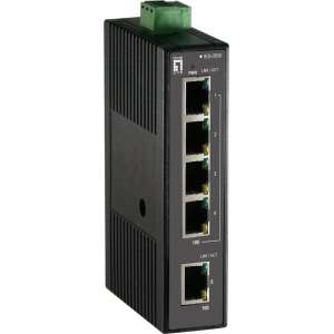 LevelOne IES-0500 Unmanaged Fast Ethernet (10/100) Zwart
