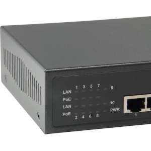 LevelOne GEP-1023W120 Gigabit Ethernet (10/100/1000) Zwart Power over Ethernet (PoE)