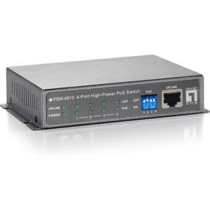 LevelOne FSW-0513Z Fast Ethernet (10/100) Zwart, Grijs Power over Ethernet (PoE)