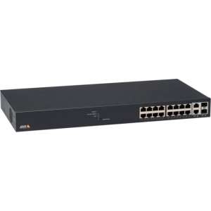 Axis T8516 PoE+ Managed Gigabit Ethernet (10/100/1000) Zwart Power over Ethernet (PoE)