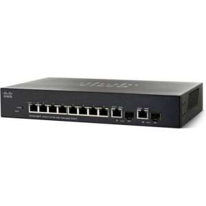 Cisco SF350-08 Managed L2/L3 Fast Ethernet (10/100) Zwart