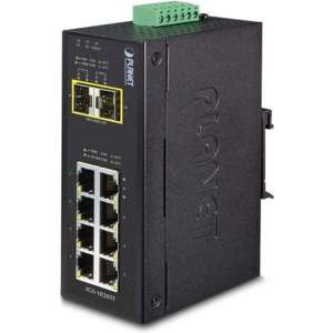 Planet IGS-1020TF netwerk-switch Unmanaged Gigabit Ethernet (10/100/1000) Zwart